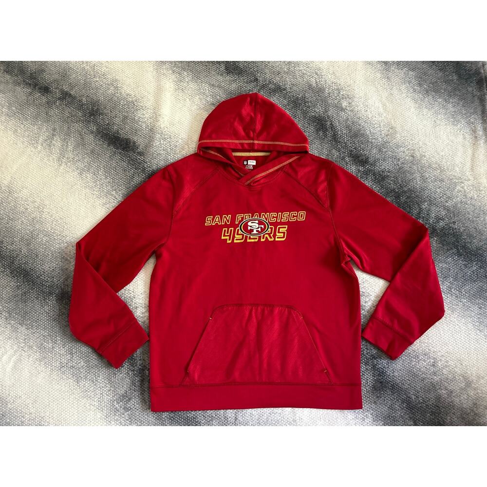 NFL Team Apparel TX3 Warm San Francisco 49ers Red Mens Sweatshirt Size Large